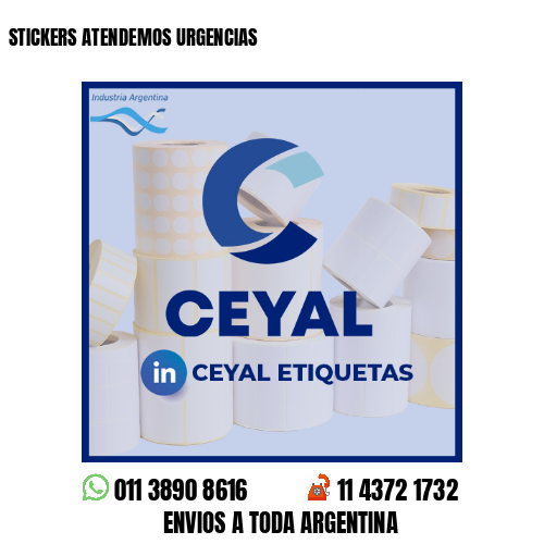 STICKERS ATENDEMOS URGENCIAS
