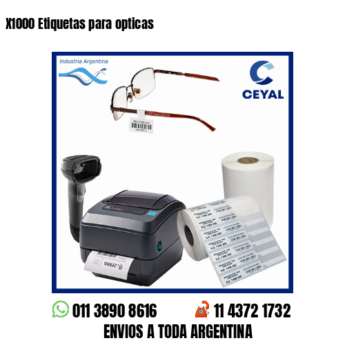 X1000 Etiquetas para opticas