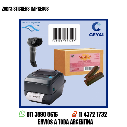 Zebra STICKERS IMPRESOS