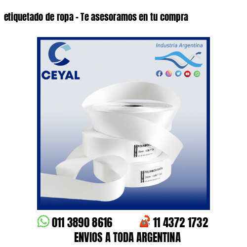 etiquetado de ropa – Te asesoramos en tu compra
