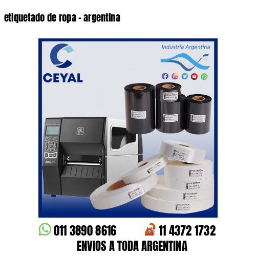 etiquetado de ropa – argentina