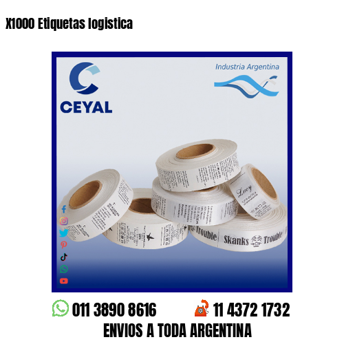 X1000 Etiquetas logistica