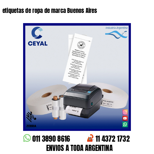 etiquetas de ropa de marca Buenos Aires