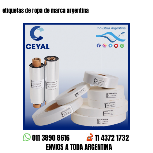 etiquetas de ropa de marca argentina