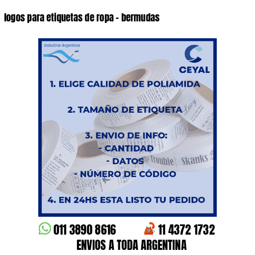 logos para etiquetas de ropa – bermudas