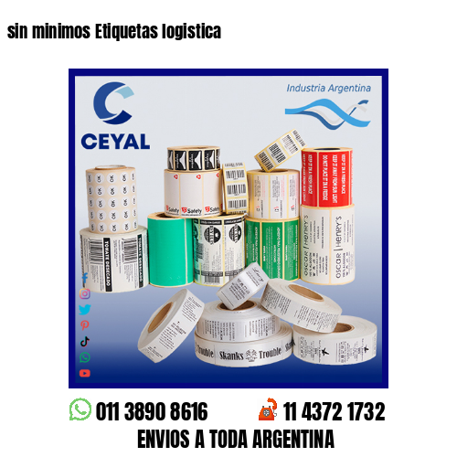 sin minimos Etiquetas logistica