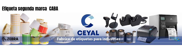 Etiqueta segunda marca CABA