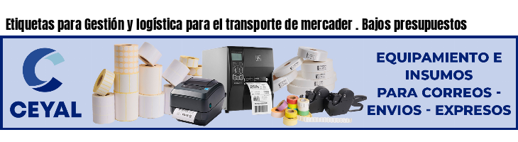 Etiquetas para Gestión y logística para el transporte de mercader . Bajos presupuestos