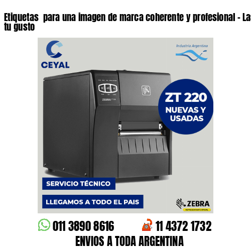 Etiquetas  para una imagen de marca coherente y profesional – Las diseñamos a tu gusto