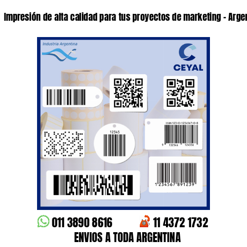 Impresión de alta calidad para tus proyectos de marketing - Argentina