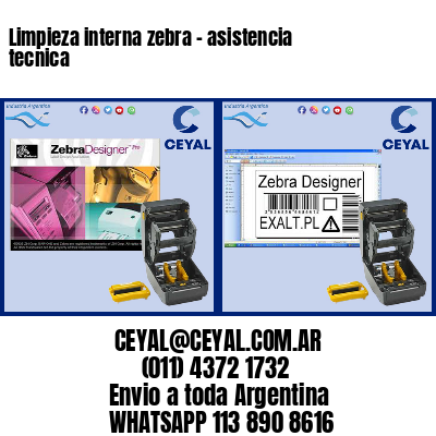 Limpieza interna zebra – asistencia tecnica
