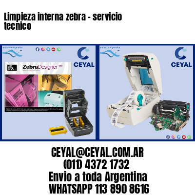 Limpieza interna zebra – servicio tecnico