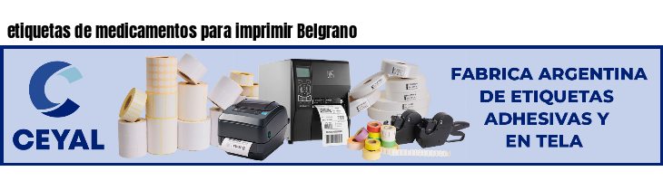 etiquetas de medicamentos para imprimir Belgrano