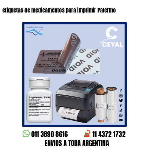 etiquetas de medicamentos para imprimir Palermo