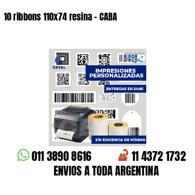 10 ribbons 110x74 resina - CABA