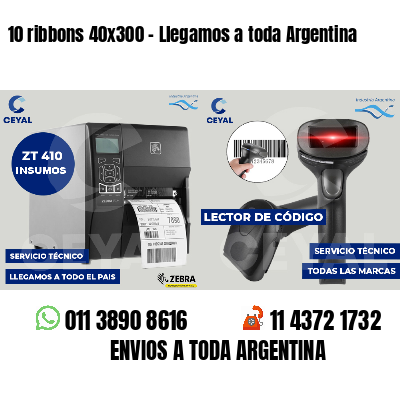 10 ribbons 40x300 - Llegamos a toda Argentina