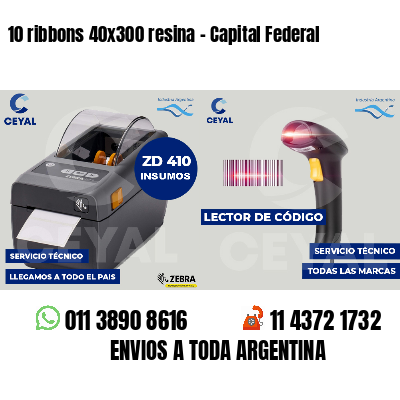 10 ribbons 40x300 resina - Capital Federal