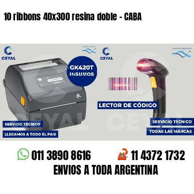 10 ribbons 40x300 resina doble - CABA