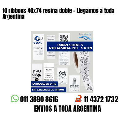 10 ribbons 40x74 resina doble - Llegamos a toda Argentina