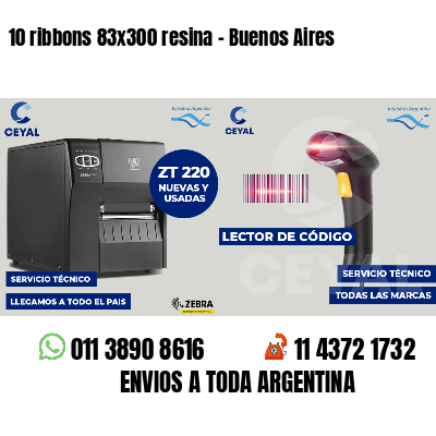 10 ribbons 83x300 resina - Buenos Aires