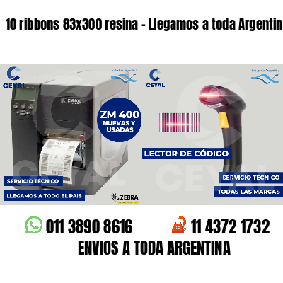 10 ribbons 83x300 resina - Llegamos a toda Argentina