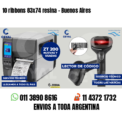 10 ribbons 83x74 resina - Buenos Aires