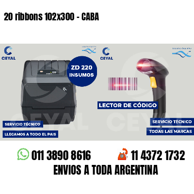 20 ribbons 102x300 - CABA