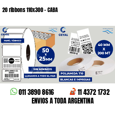 20 ribbons 110x300 - CABA