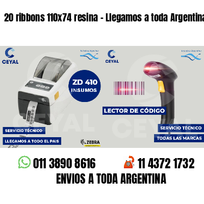 20 ribbons 110x74 resina - Llegamos a toda Argentina