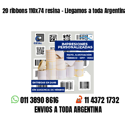 20 ribbons 110x74 resina - Llegamos a toda Argentina