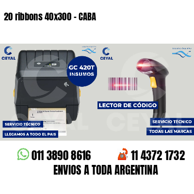20 ribbons 40x300 - CABA