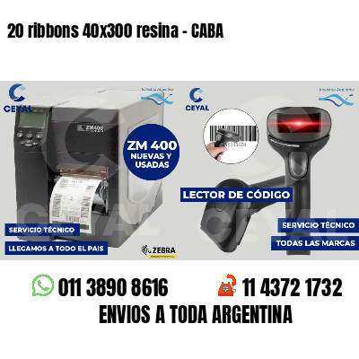 20 ribbons 40x300 resina - CABA