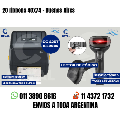 20 ribbons 40x74 - Buenos Aires