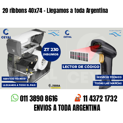 20 ribbons 40x74 - Llegamos a toda Argentina
