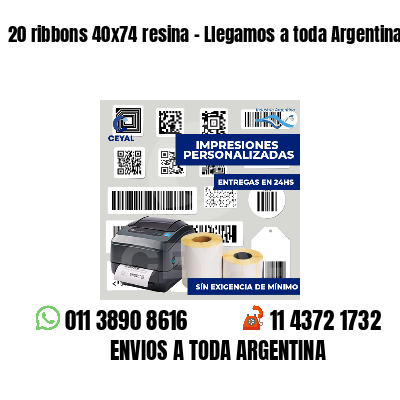 20 ribbons 40x74 resina - Llegamos a toda Argentina