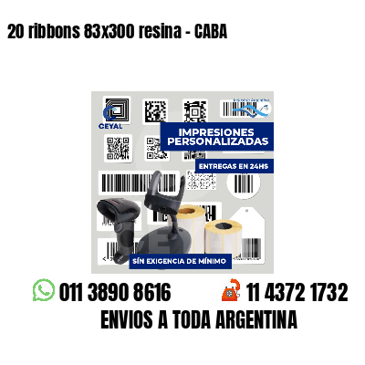 20 ribbons 83x300 resina - CABA