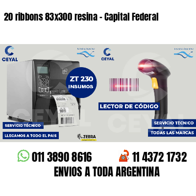 20 ribbons 83x300 resina - Capital Federal