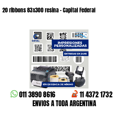 20 ribbons 83x300 resina - Capital Federal