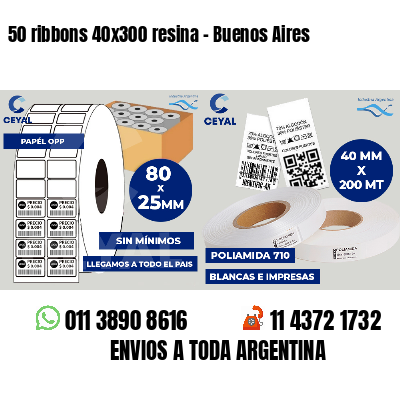 50 ribbons 40x300 resina - Buenos Aires