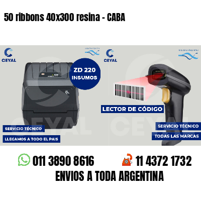 50 ribbons 40x300 resina - CABA
