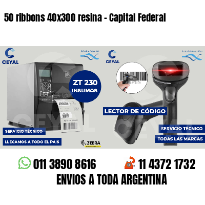 50 ribbons 40x300 resina - Capital Federal