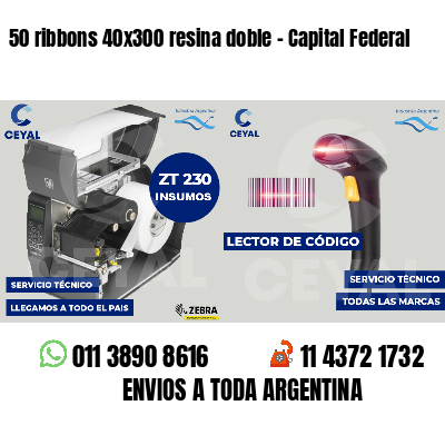 50 ribbons 40x300 resina doble - Capital Federal