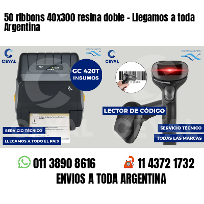 50 ribbons 40x300 resina doble - Llegamos a toda Argentina