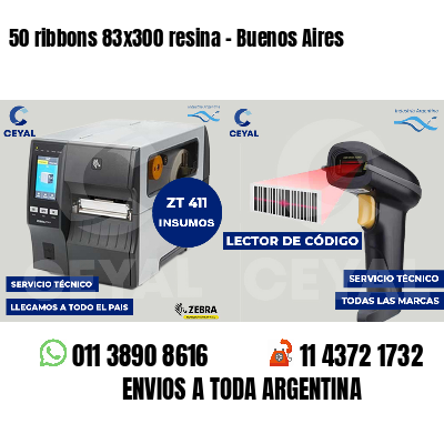 50 ribbons 83x300 resina - Buenos Aires