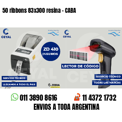 50 ribbons 83x300 resina - CABA