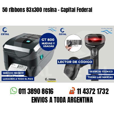 50 ribbons 83x300 resina - Capital Federal