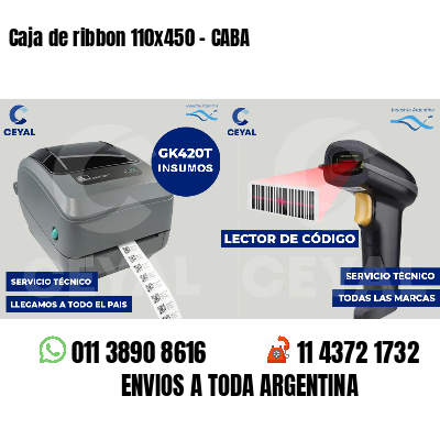 Caja de ribbon 110x450 - CABA