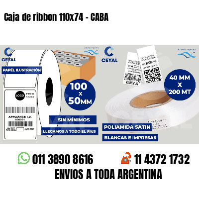 Caja de ribbon 110x74 - CABA