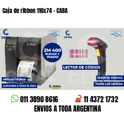 Caja de ribbon 110x74 - CABA