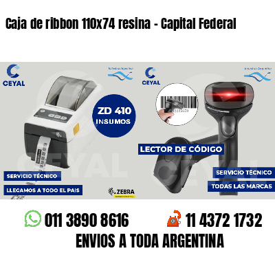 Caja de ribbon 110x74 resina - Capital Federal